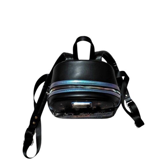 DISNEY PARKS x LOUNGEFLY Mini Backpack Black Blue Disneyland Resort Icons Bag - Picture 5 of 16